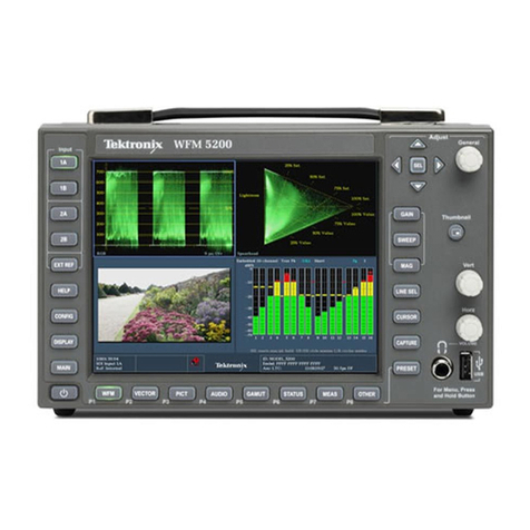 Tektronix WFM5200 series User manual