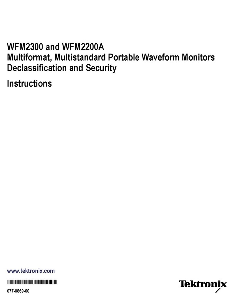 Tektronix WFM2200A User manual