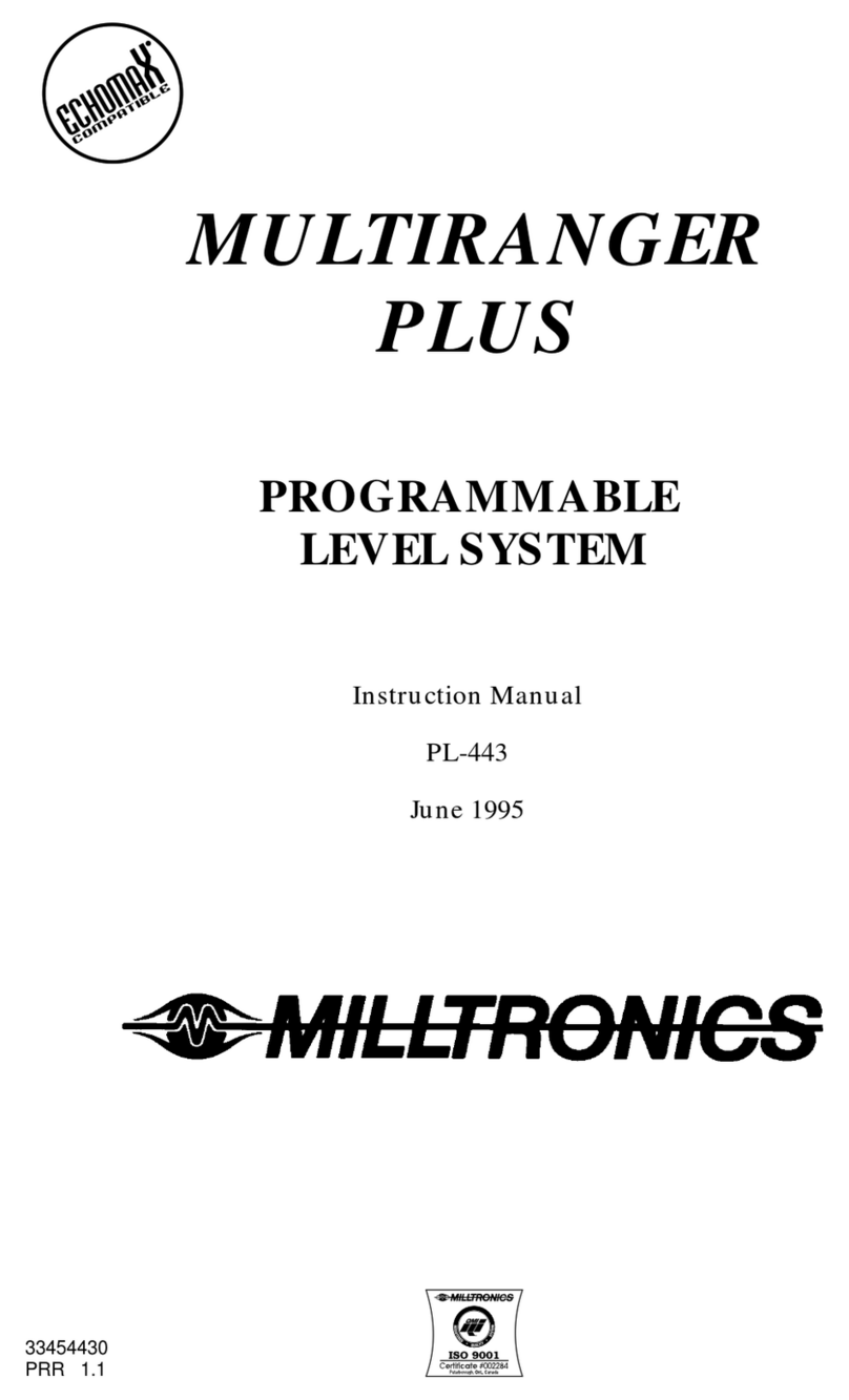 Milltronics MultiRanger Plus instruction manual