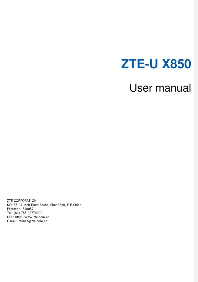 Zte ZTE-U X850 User manual