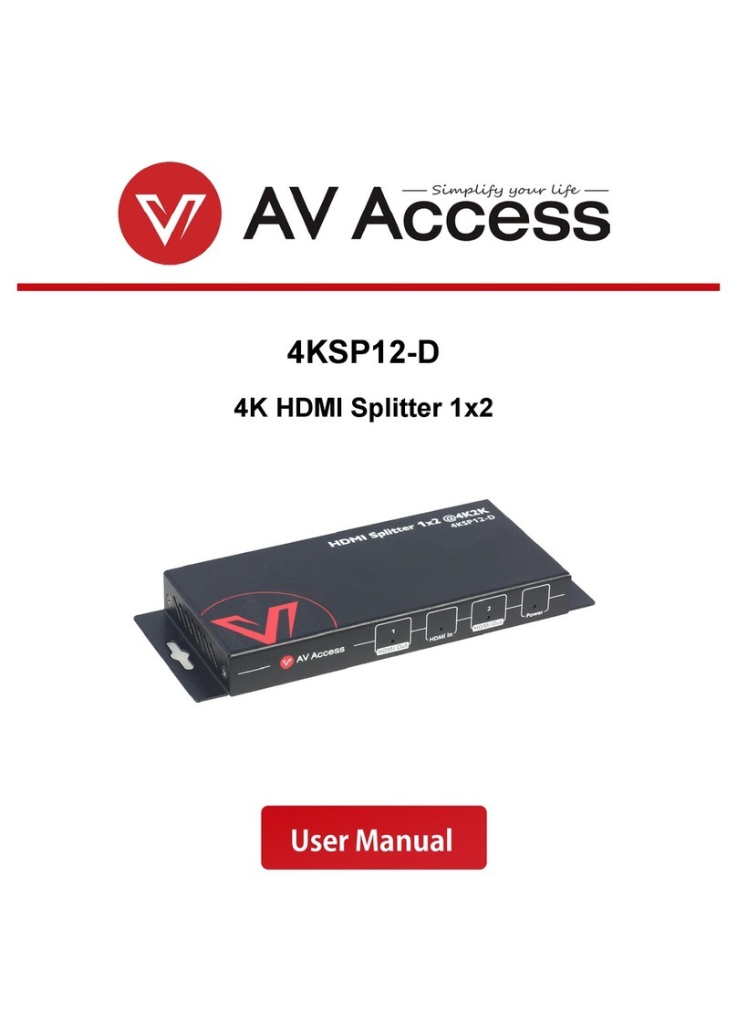 AV Access 4KSP12-D user manual