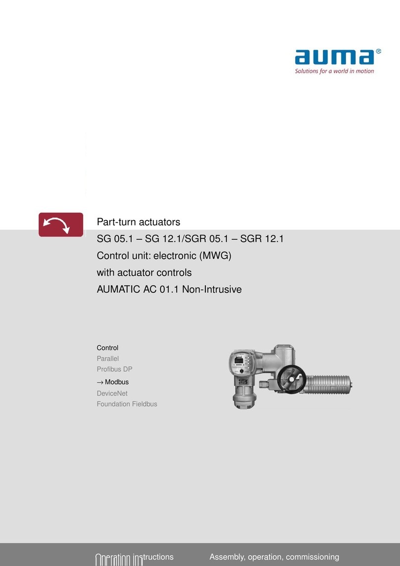 AUMA SG 05.1 User manual