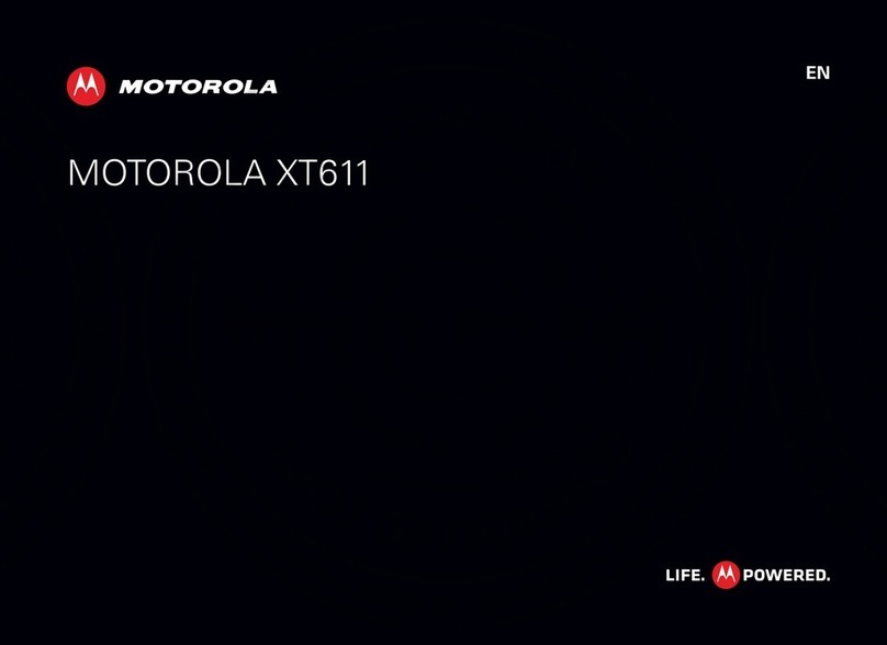 Motorola XT611 User manual