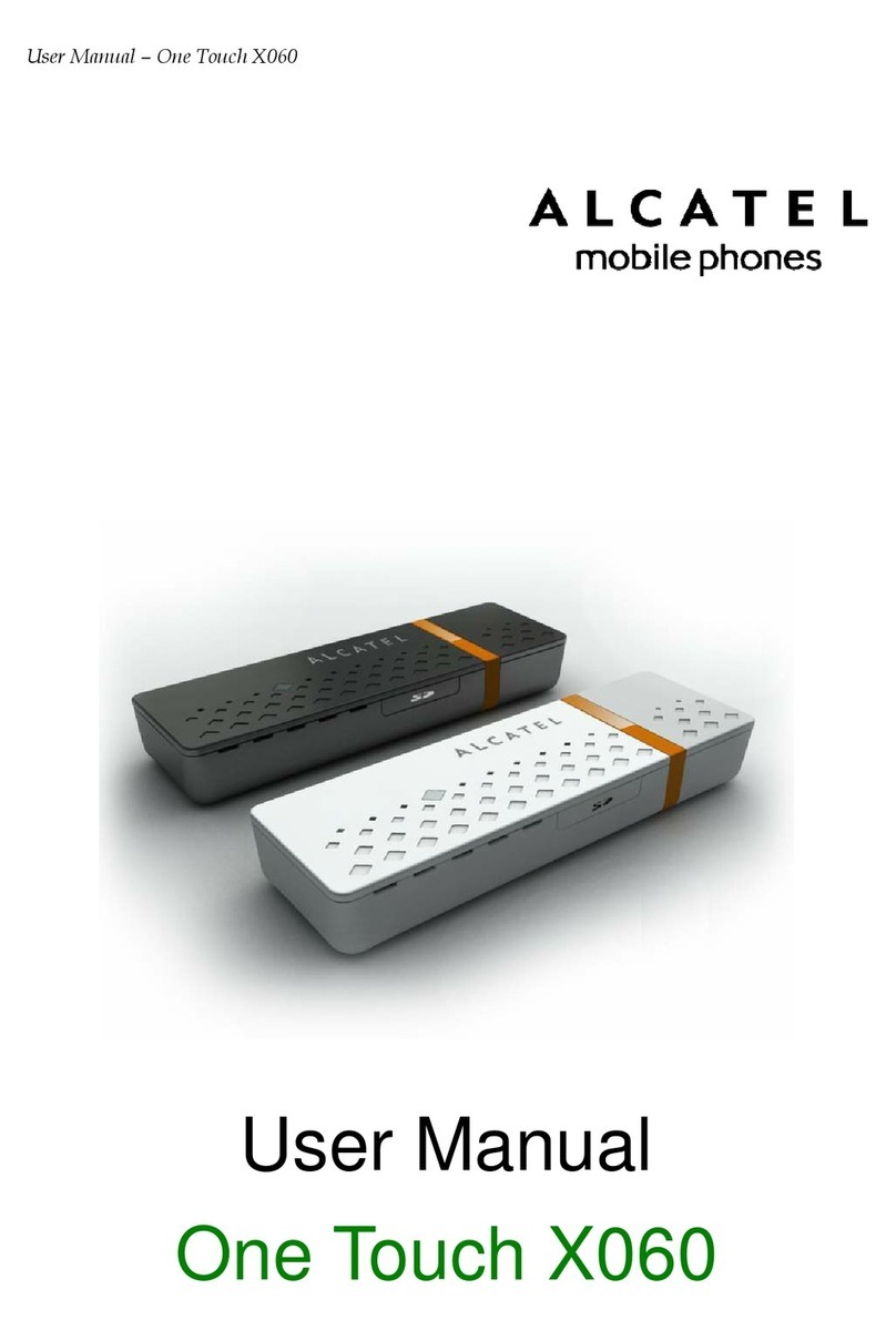Alcatel ONE TOUCH X060 User manual