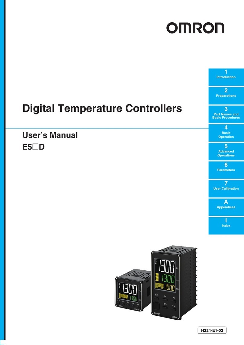 Omron E5*D series User manual