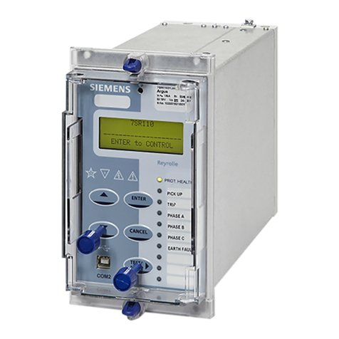 Siemens Argus 7SR12 User manual