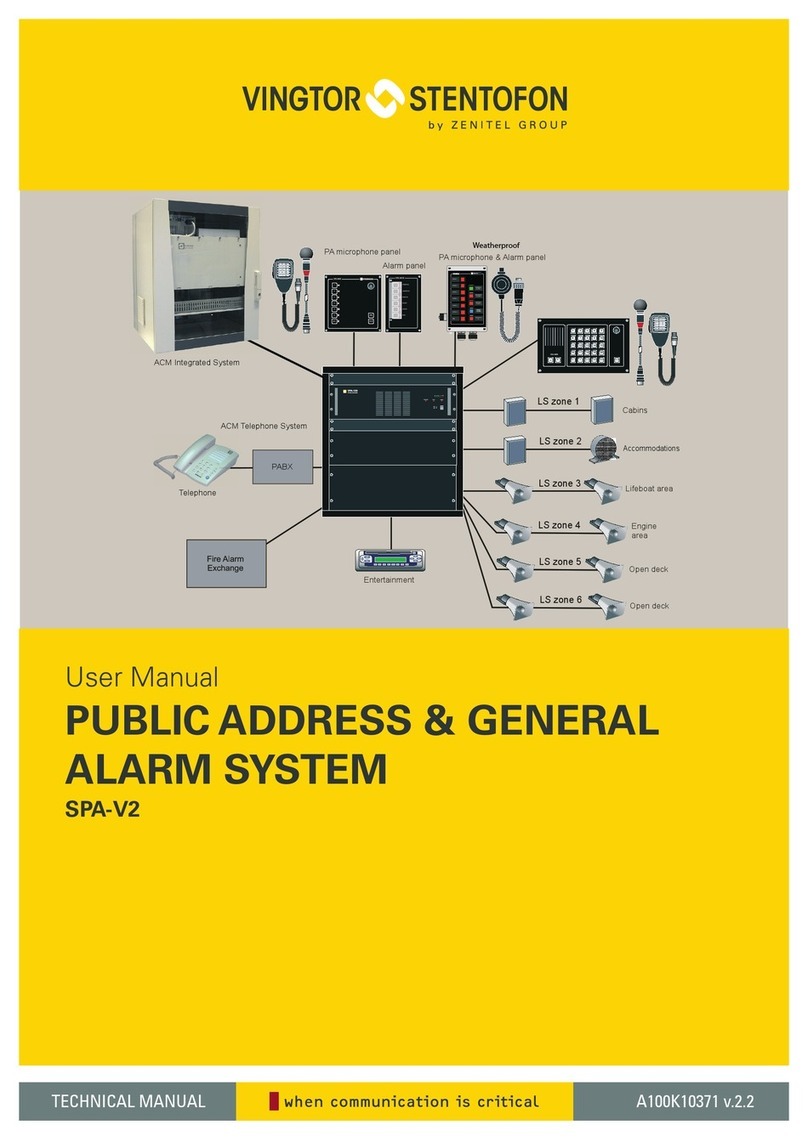 Vingtor Stentofon SPA-V2 User manual