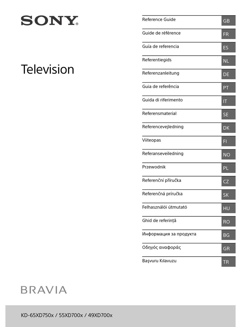 Sony KD-65XD750x User manual