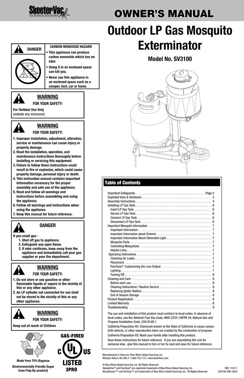 SkeeterVac SV3100 owner's manual