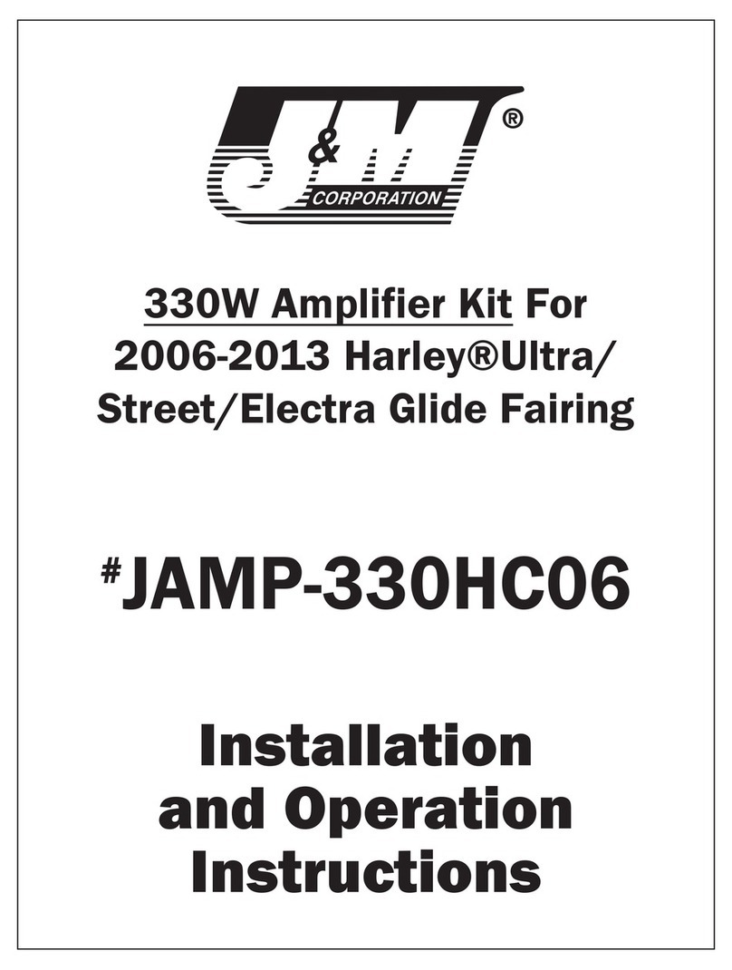 J&M Corporation JAMP-330HC06 Installation and operation instructions