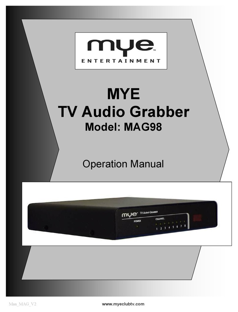 MYE MAG98 Operation manual
