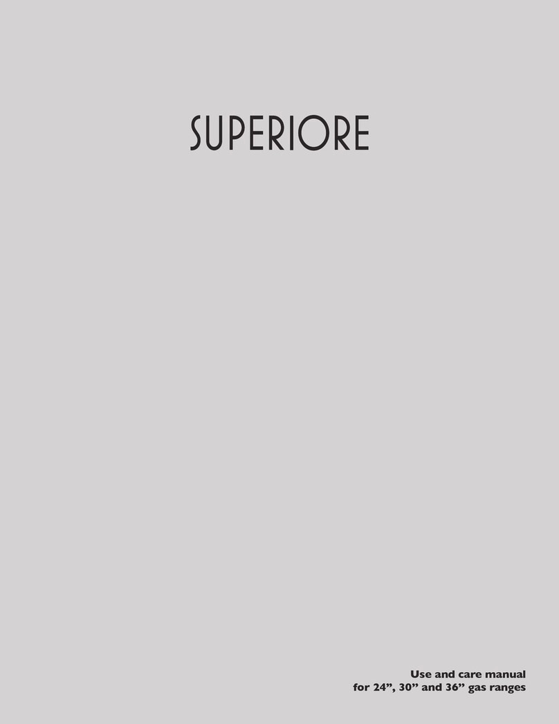 Superiore RN361 series use and care manual