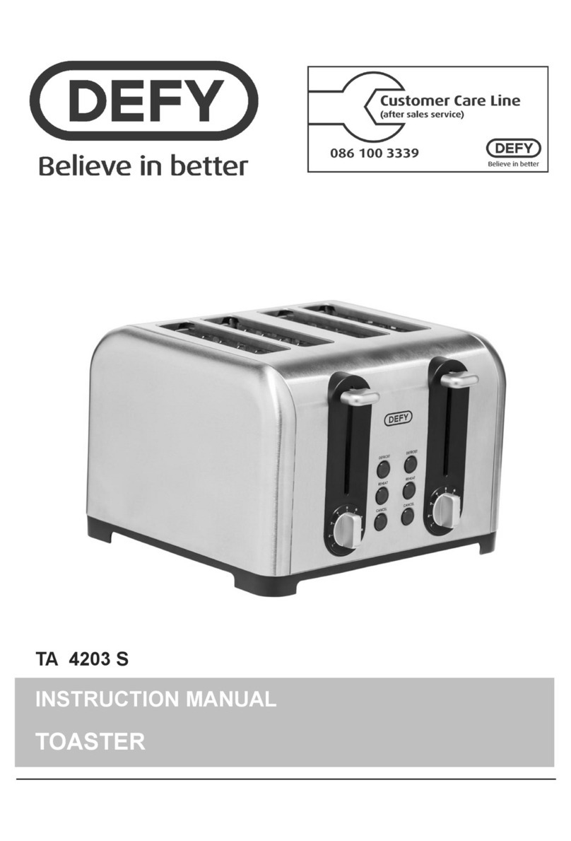 Defy TA 4203 S User manual