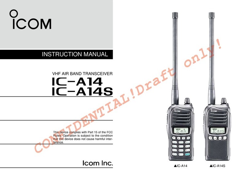 Icom IC-A14IC-A14S User manual
