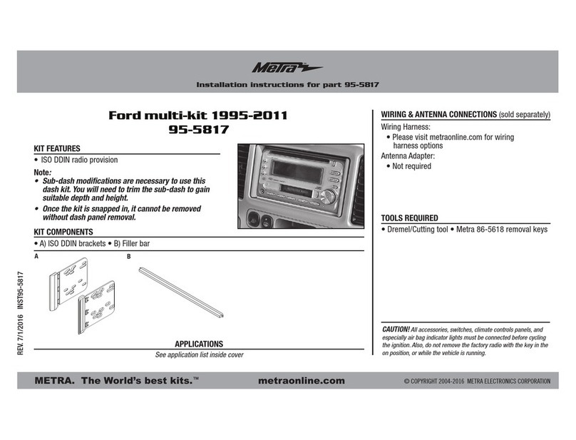 Metra Electronics 95-5817 installation instructions