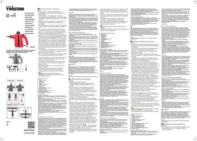 TriStar SR-5240 instruction manual