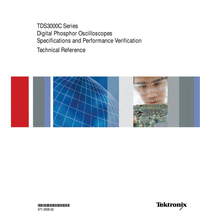 Tektronix TDS3000C Series Use and care manual