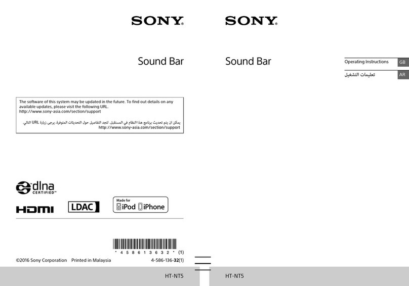 Sony HT-NT5 operating instructions