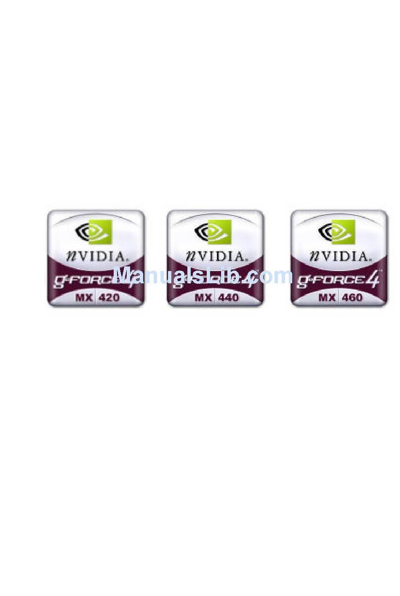 Nvidia geforce4 MX420 User manual