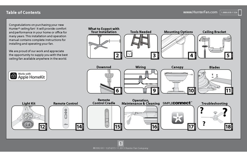 Hunter Memphis User manual