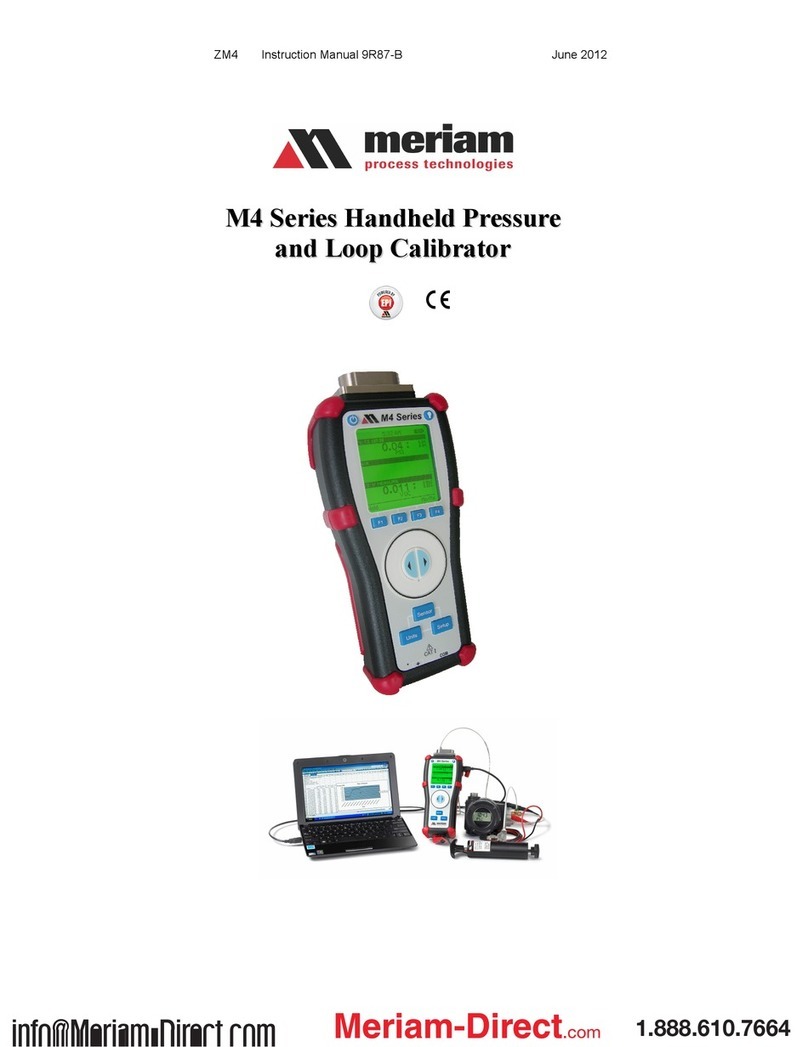 Meriam M4 Series instruction manual