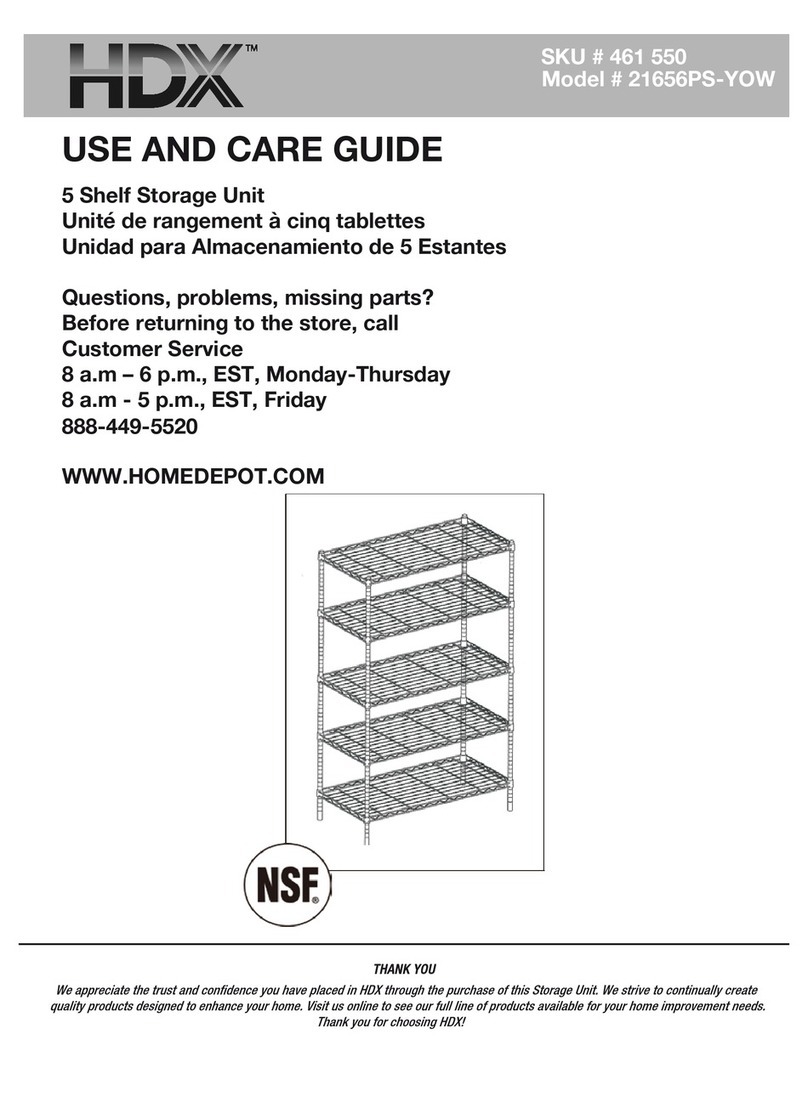 HDX 21656PS-YOW Use and care guide HDX 21656PS-YOW Use and care guide