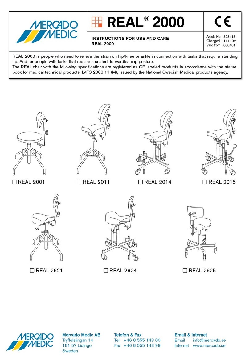 Mercado Medic Real 2001 Instructions for use and care