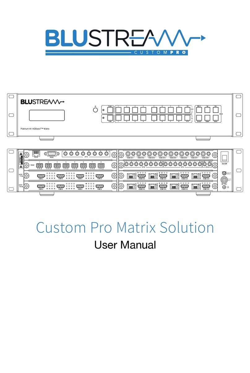 Bluestream Custom Pro Matrix User manual