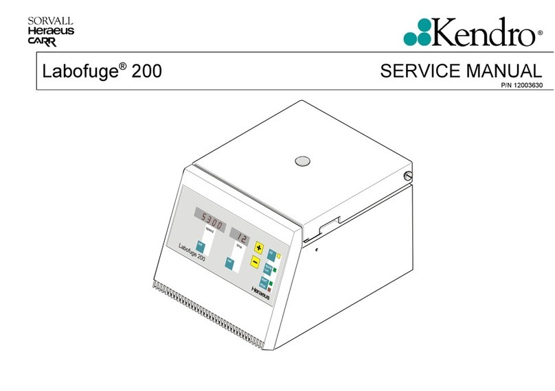 Kendro Labofuge 200 User manual Kendro Labofuge 200 User manual