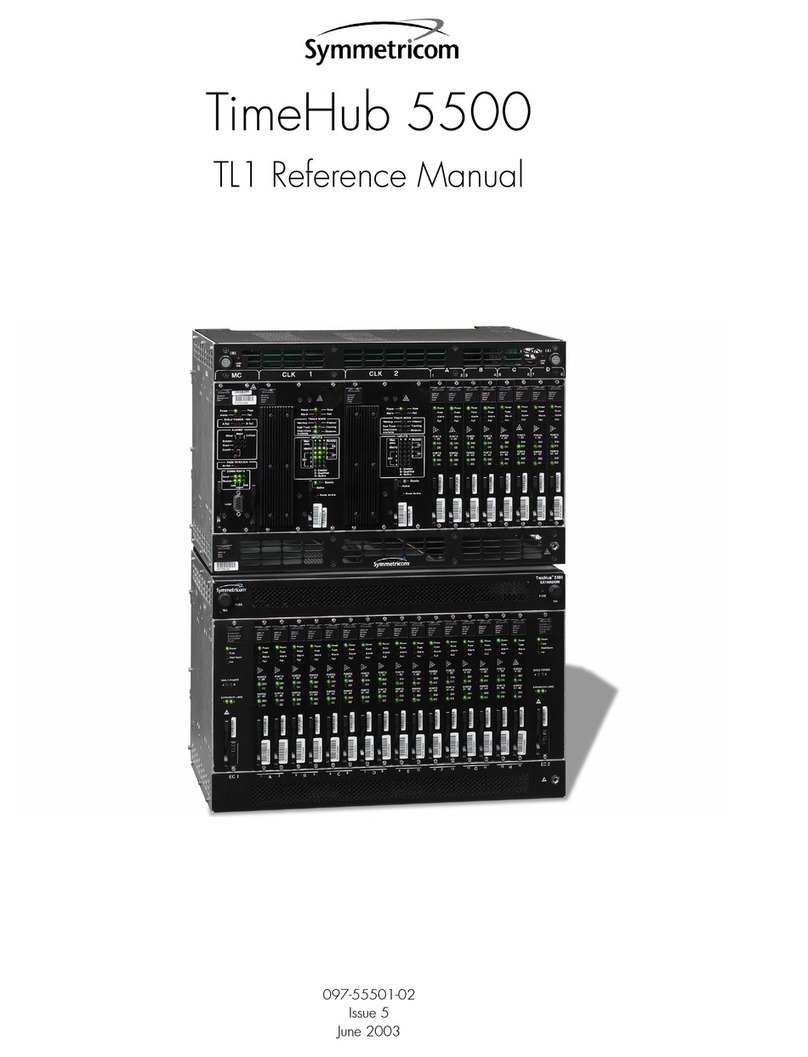 Symmetricom TimeHub 5500 Reference manual