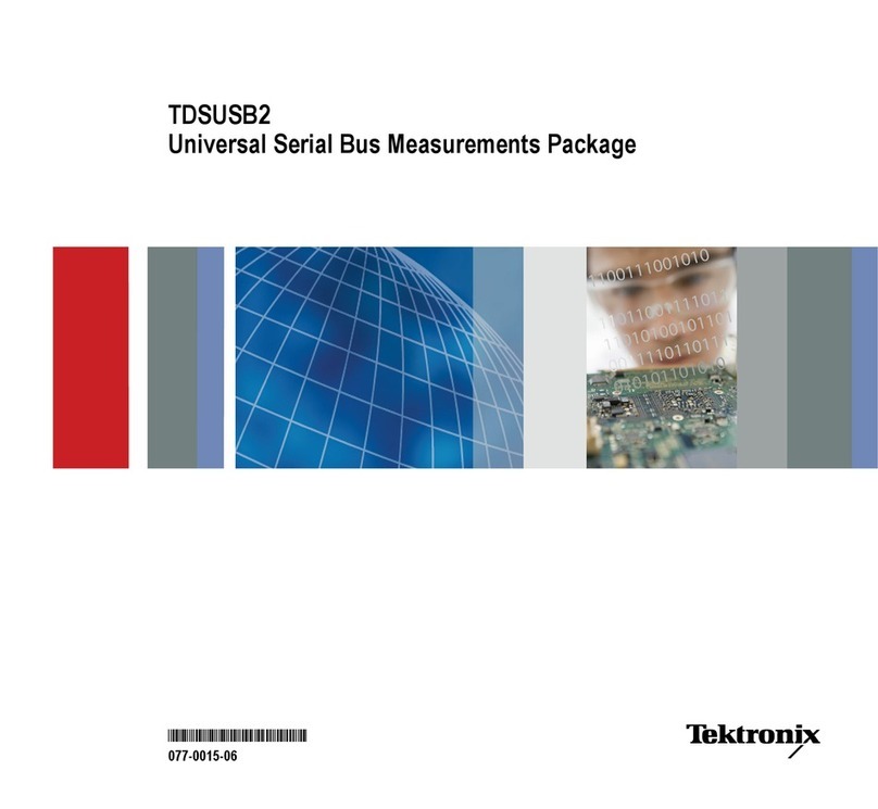 Tektronix TDSUSB2 User manual