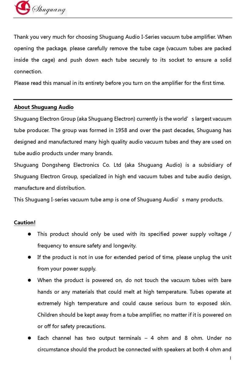 Shuguang Audio I-Series manual