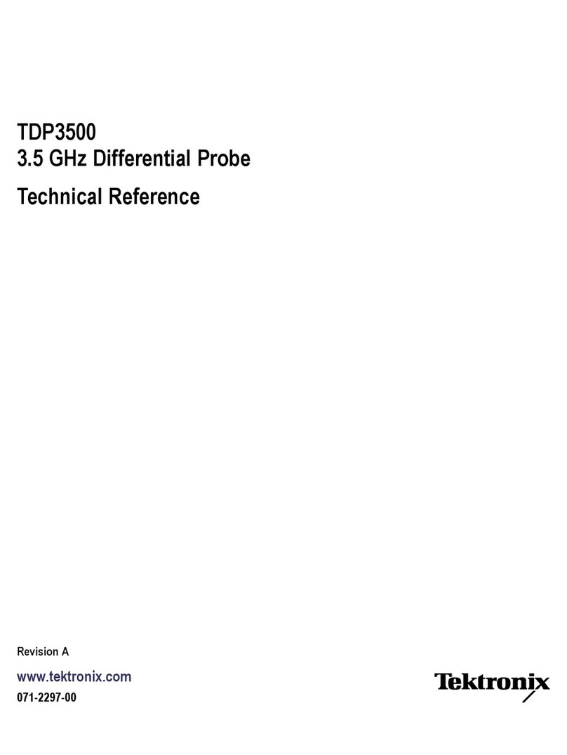 Tektronix TDP3500 Technical reference