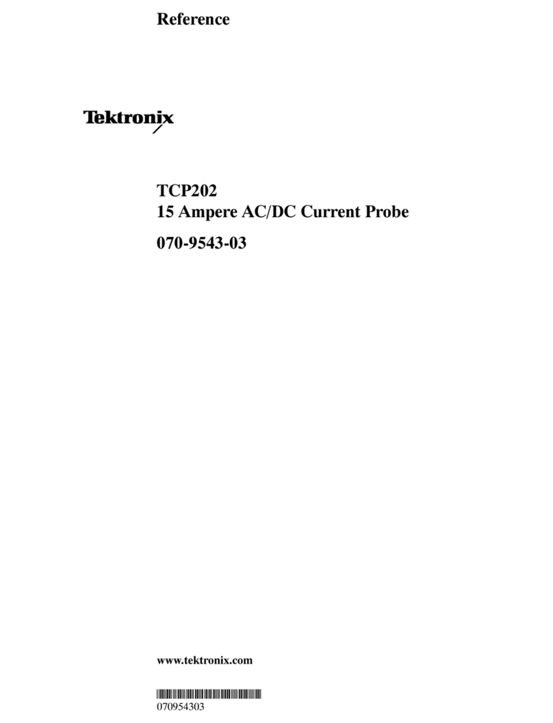 Tektronix TCP202 Service manual