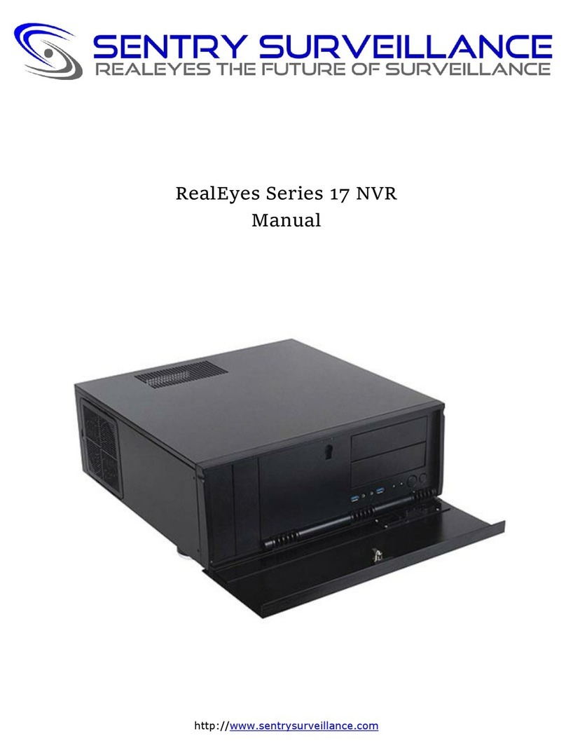 Sentry Surveillance RealEyes 17 Series Instruction manual