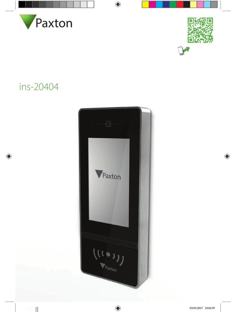 Paxton ins-20404 user manual