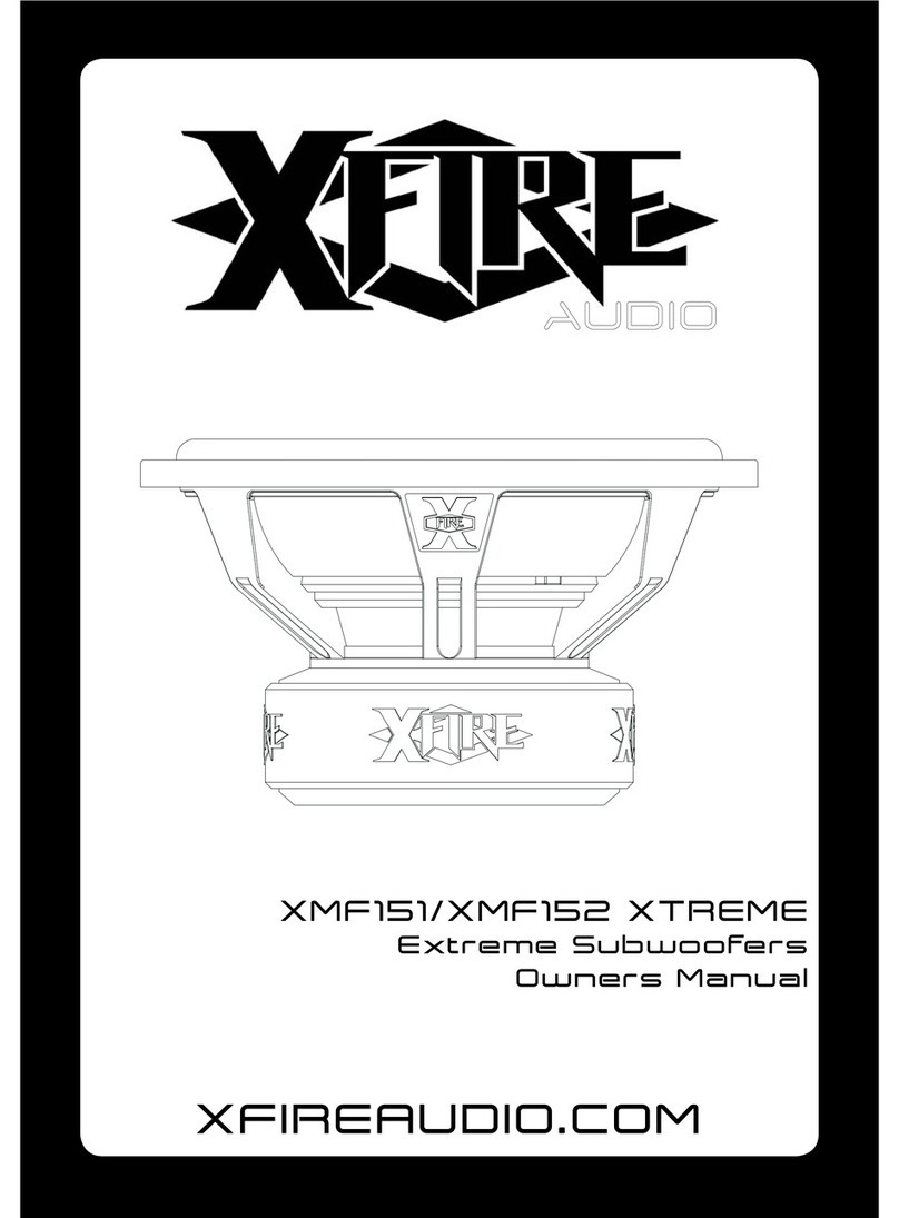 XFIRE AUDIO XMF151 XTREME User manual
