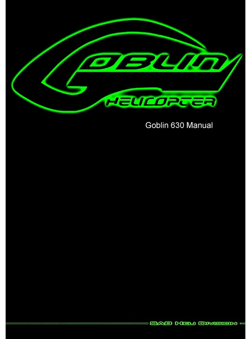 SAB Heli Division Goblin 630 user manual
