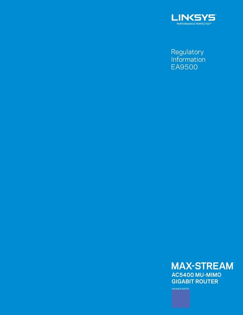 Linksys MAX-STREAM EA9500 Owner's manual