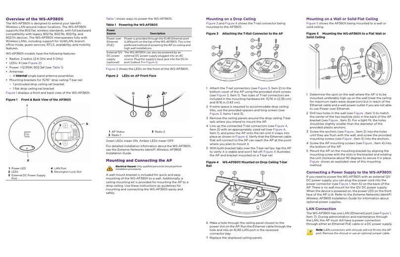 Extreme Networks WS-AP3801i User manual