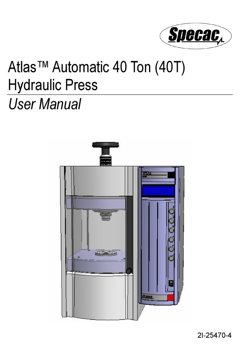 Specac Atlas Automatic 40 Ton user manual
