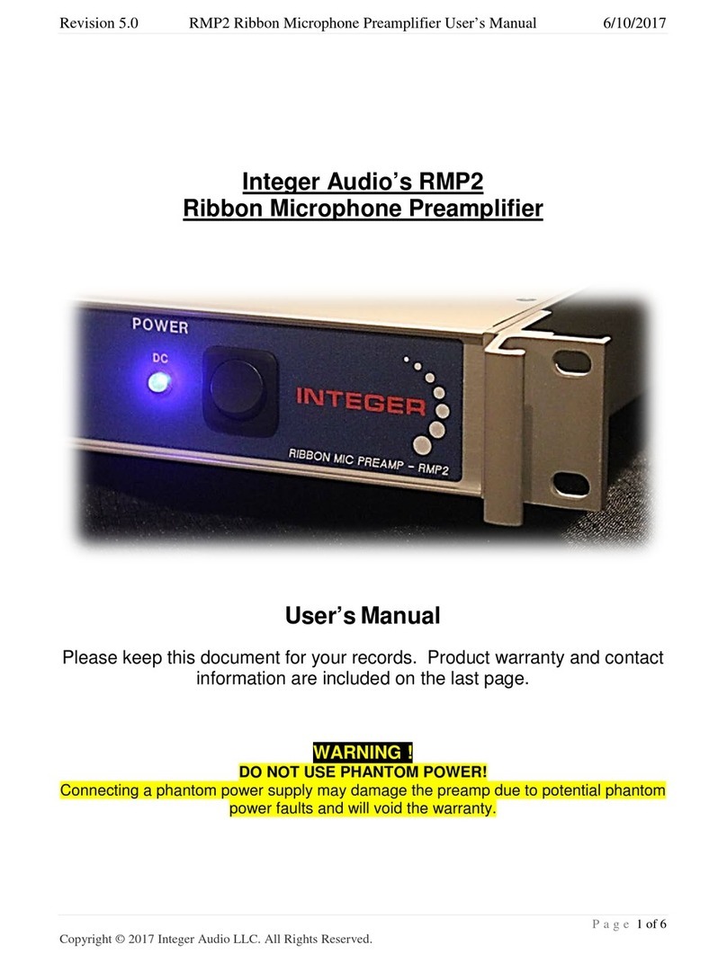 Integer Audio RMP2 user manual