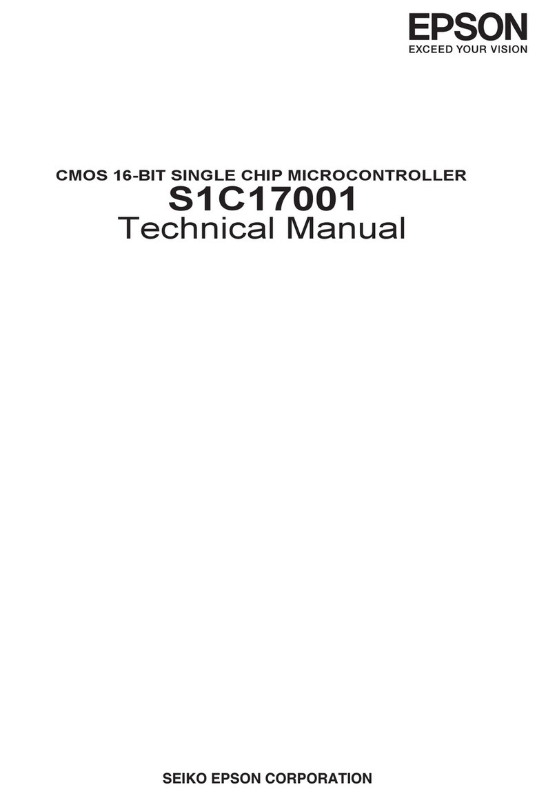 Epson S1C17001 Technical manual