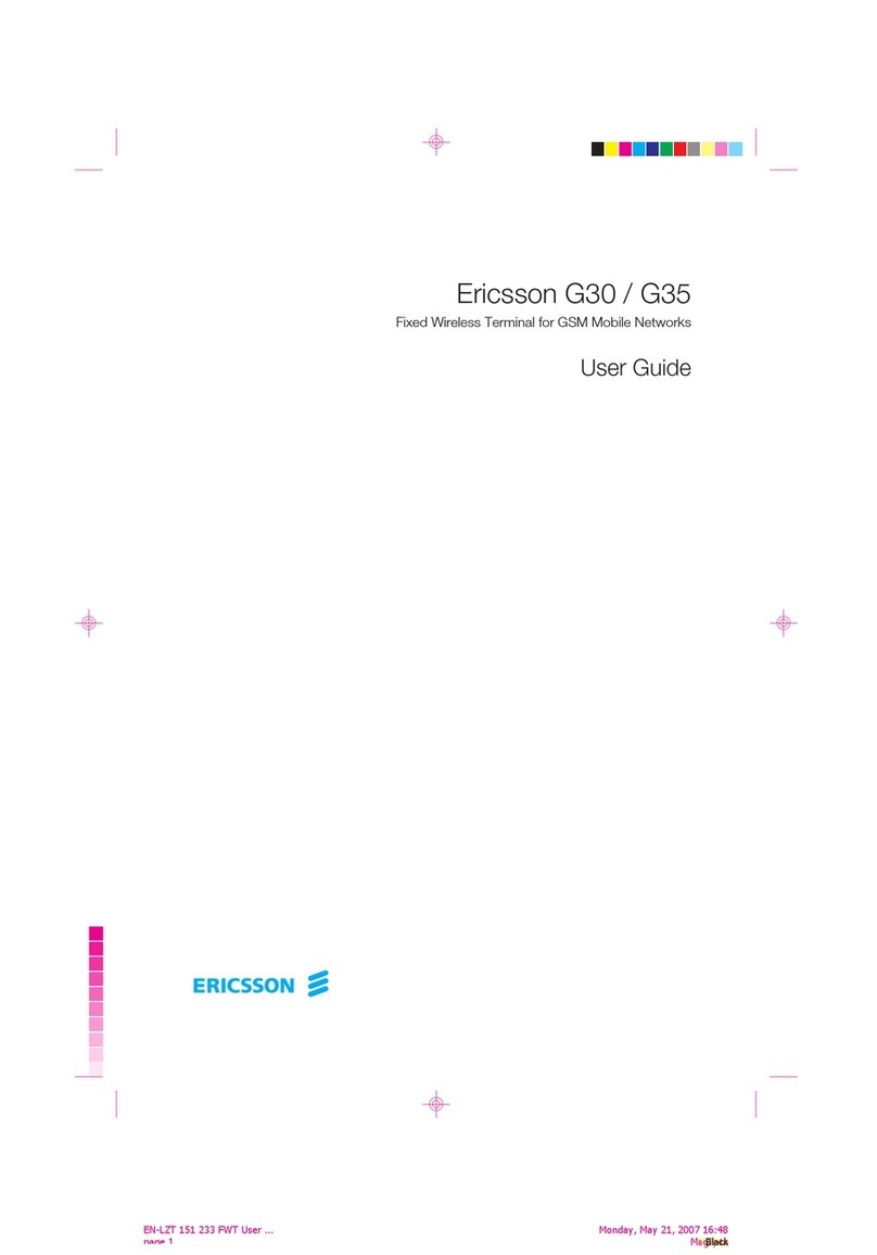 Ericsson G30 User manual Ericsson G30 User manual