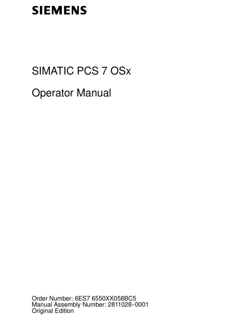 Siemens SIMATIC PCS 7 OSx User manual