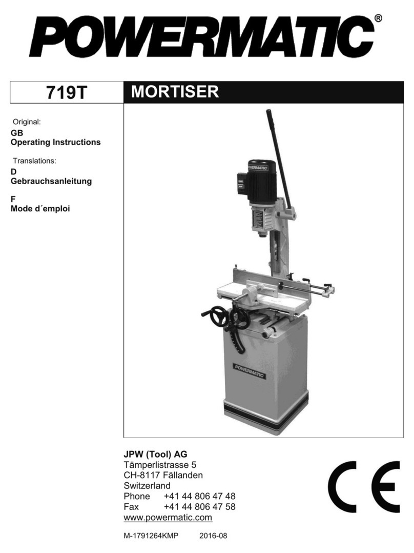 Powermatic 719T User manual
