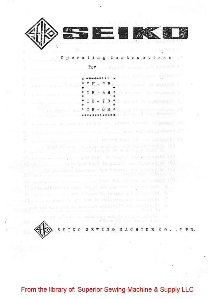 Seiko TH-2B instruction manual