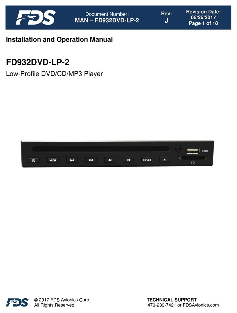 FDS FD932DVD-LP-2 Installation and operation manual