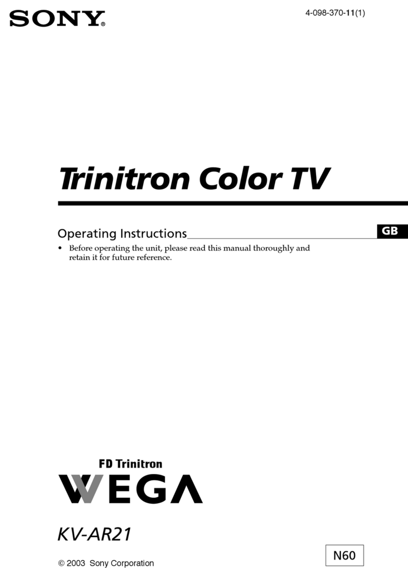 Sony FD Trinitron WEGA KV-AR21 User manual