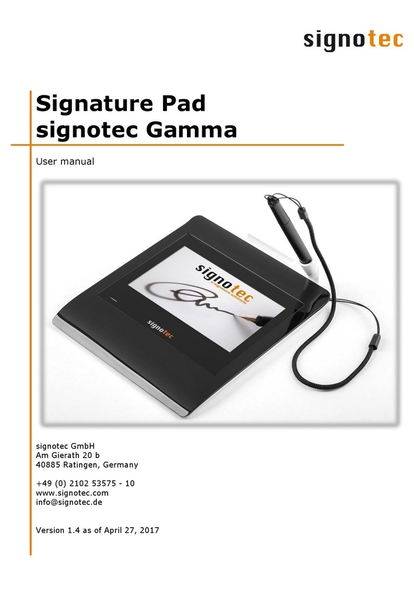 Signotec Gamma manual